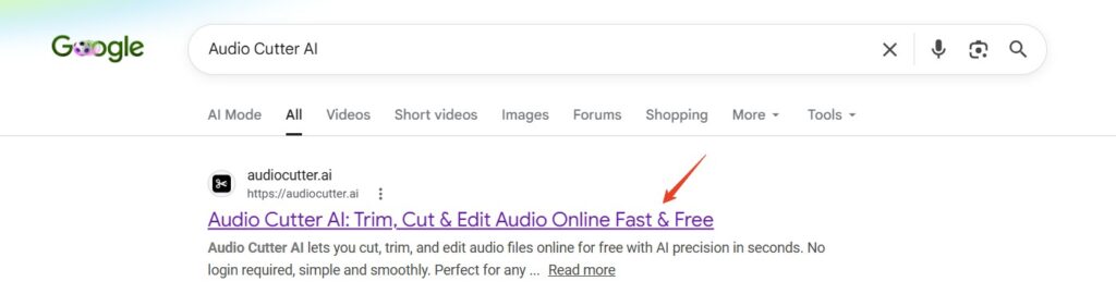 Open Audio Cutter AI in your browser