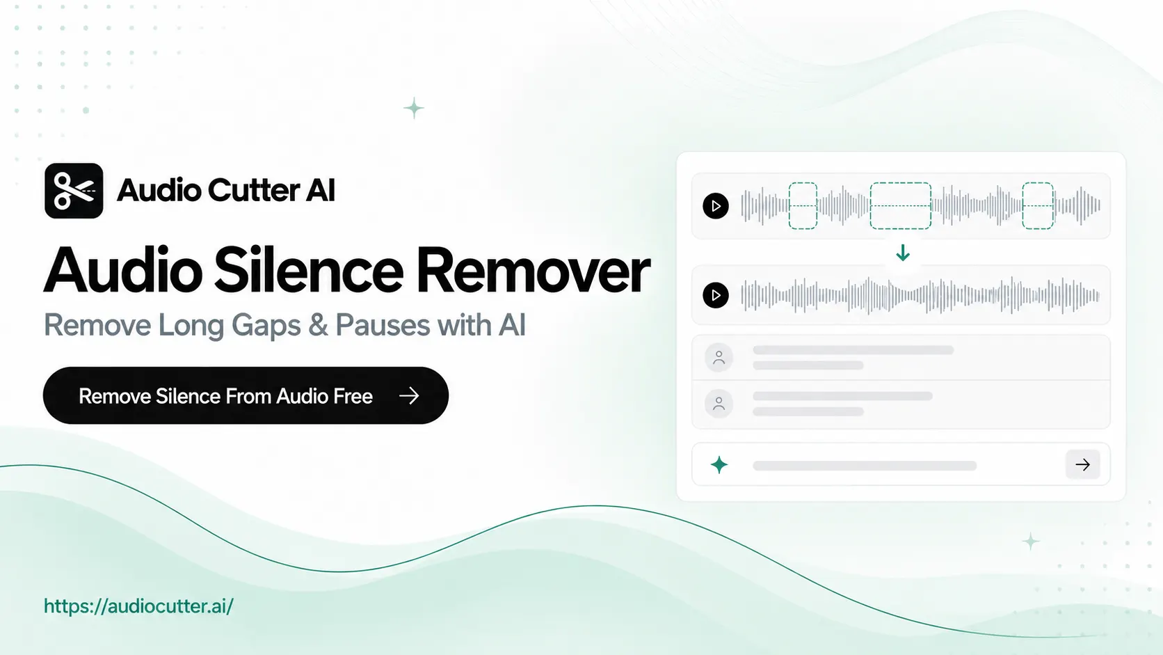 Free Audio Silence Remover – Remove Long Gaps & Pauses with AI