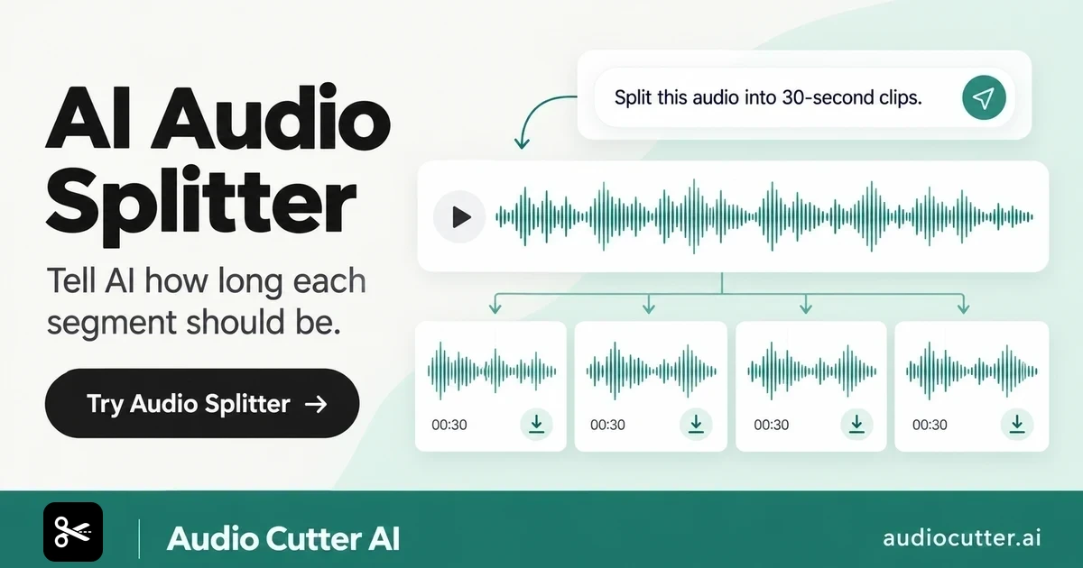 Free Audio Splitter Online: Split Audio into Multiple Clips