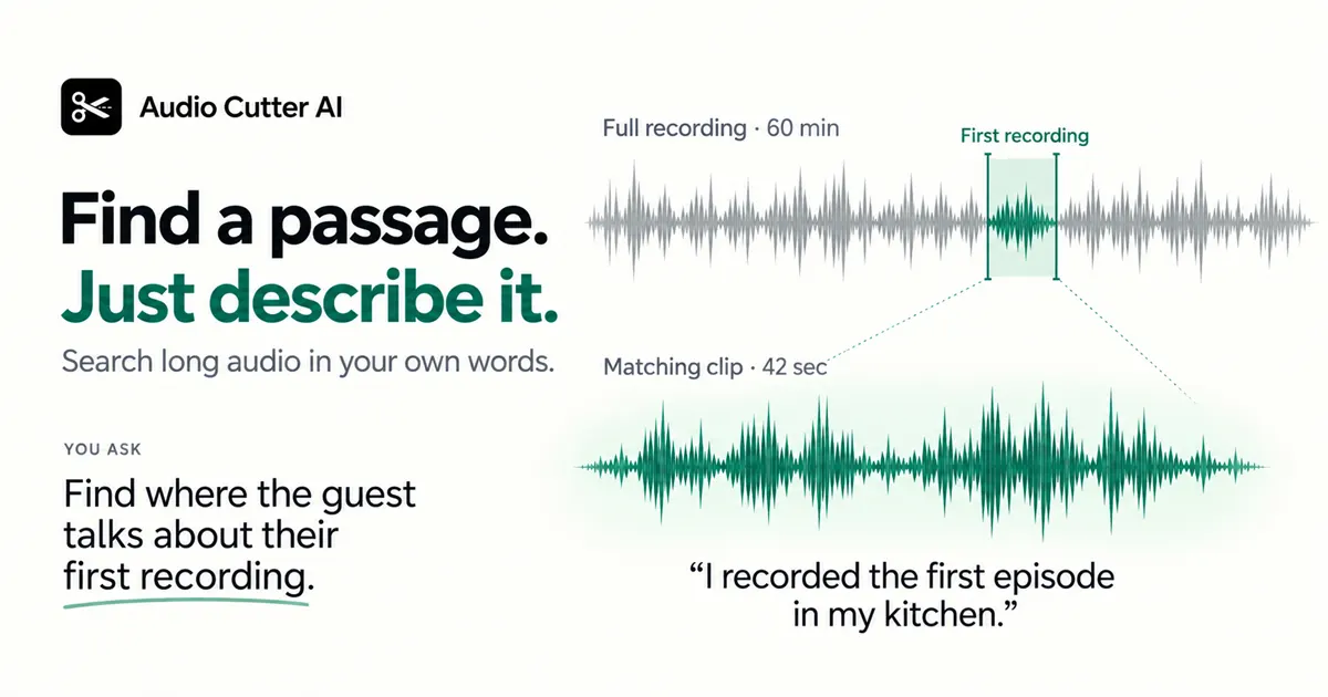 Audio Cutter AIでできること